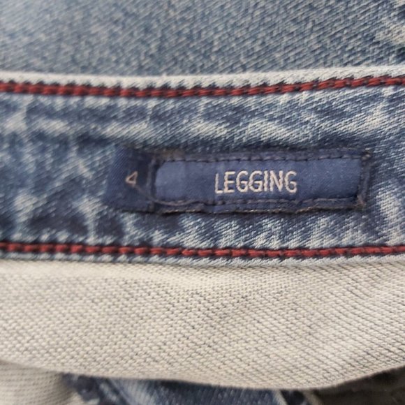 Seven7 Jeans Medium Blue Women Size 4 Legging Low Rise Skinny Stretch Inseam 26 - Picture 7 of 10